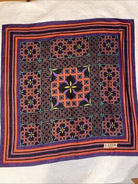 Vintage Lanvin Paris Large Shawl scarf